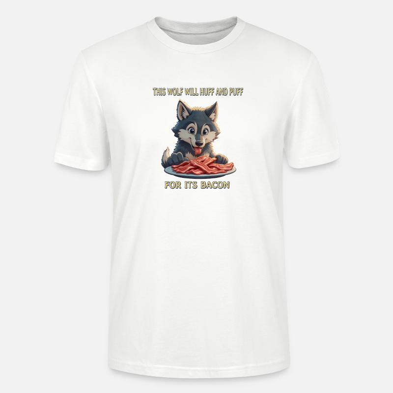 Bacon lover - Stanley/Stella CRAFTER Unisex Organic T-Shirt - white