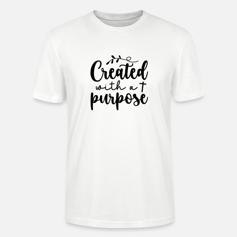 created with a purpose - Stanley/Stella Unisex Bio-T-Shirt CRAFTER - Weiß