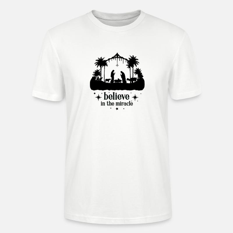 Glaube an ein Wunder - Stanley/Stella Unisex Bio-T-Shirt CRAFTER - Weiß