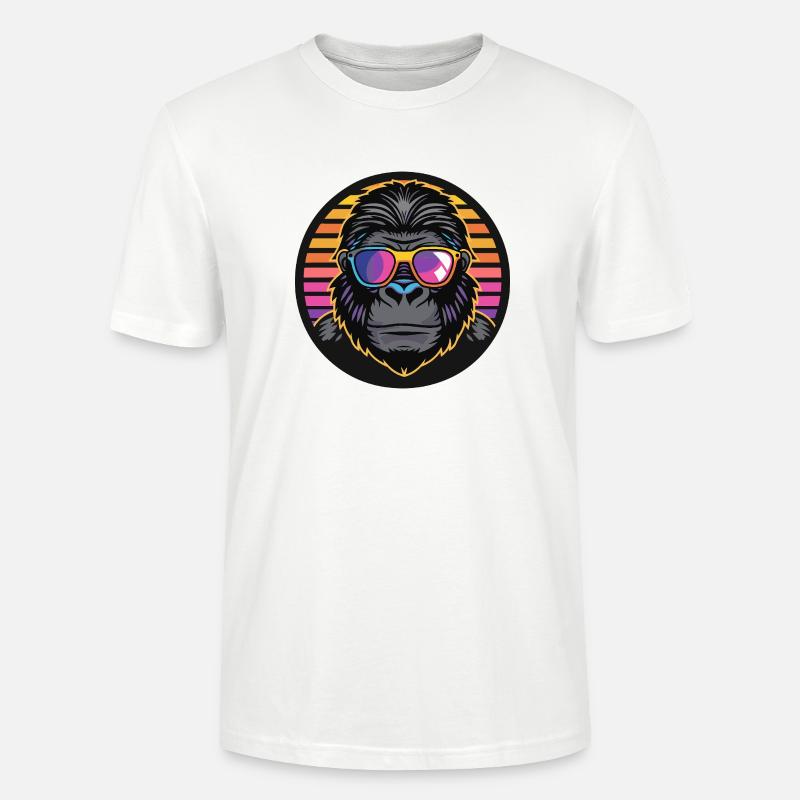 Gorilla Comic Cool - Stanley/Stella Unisex Bio-T-Shirt CRAFTER - Weiß