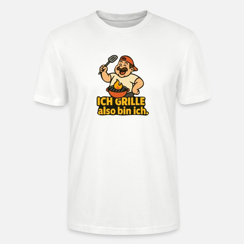 Ich grille, also bin ich. - Stanley/Stella Unisex Bio-T-Shirt CRAFTER - Weiß