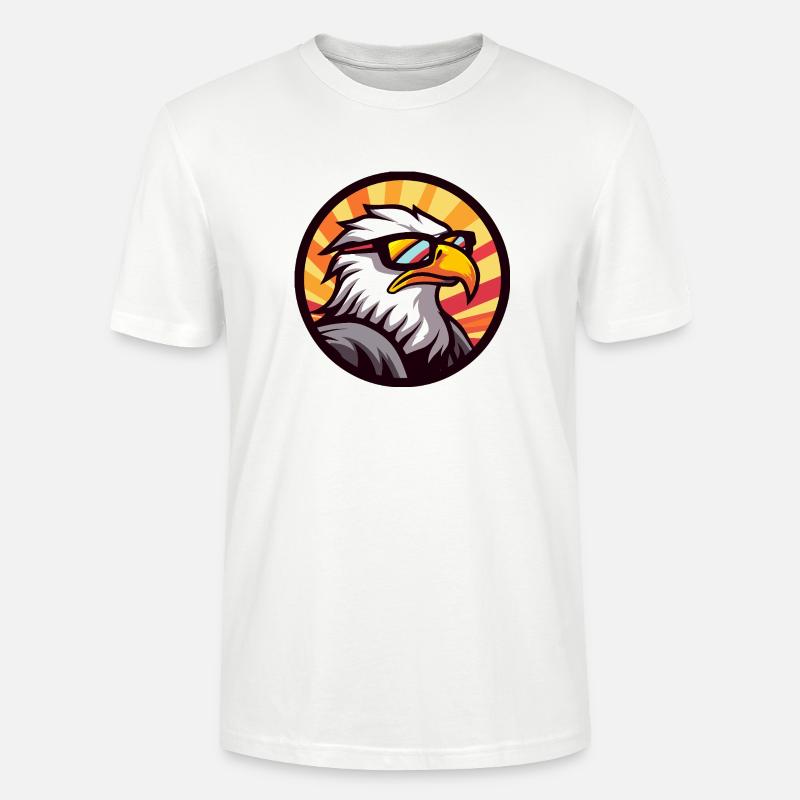 Adler Comic Cool - Stanley/Stella Unisex Bio-T-Shirt CRAFTER - Weiß