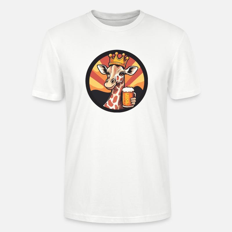Giraffe Bier - Stanley/Stella Unisex Bio-T-Shirt CRAFTER - Weiß