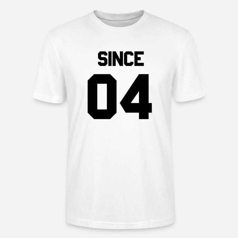Together since 2004 Paarshirt - Stanley/Stella Unisex Bio-T-Shirt CRAFTER - Weiß