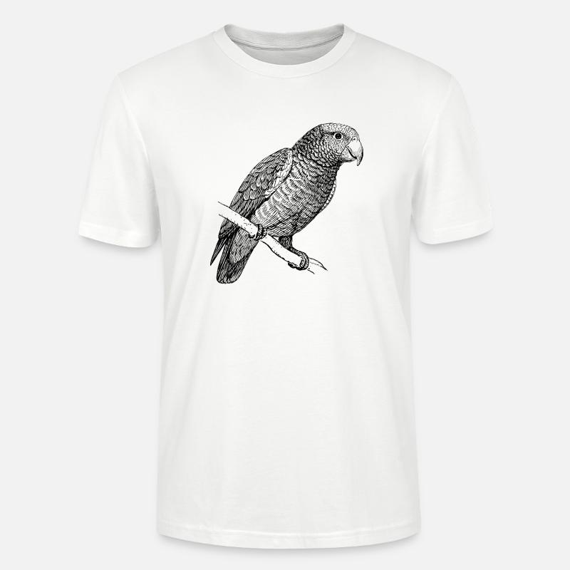 parrot40 - Stanley/Stella Unisex Bio-T-Shirt CRAFTER - Weiß