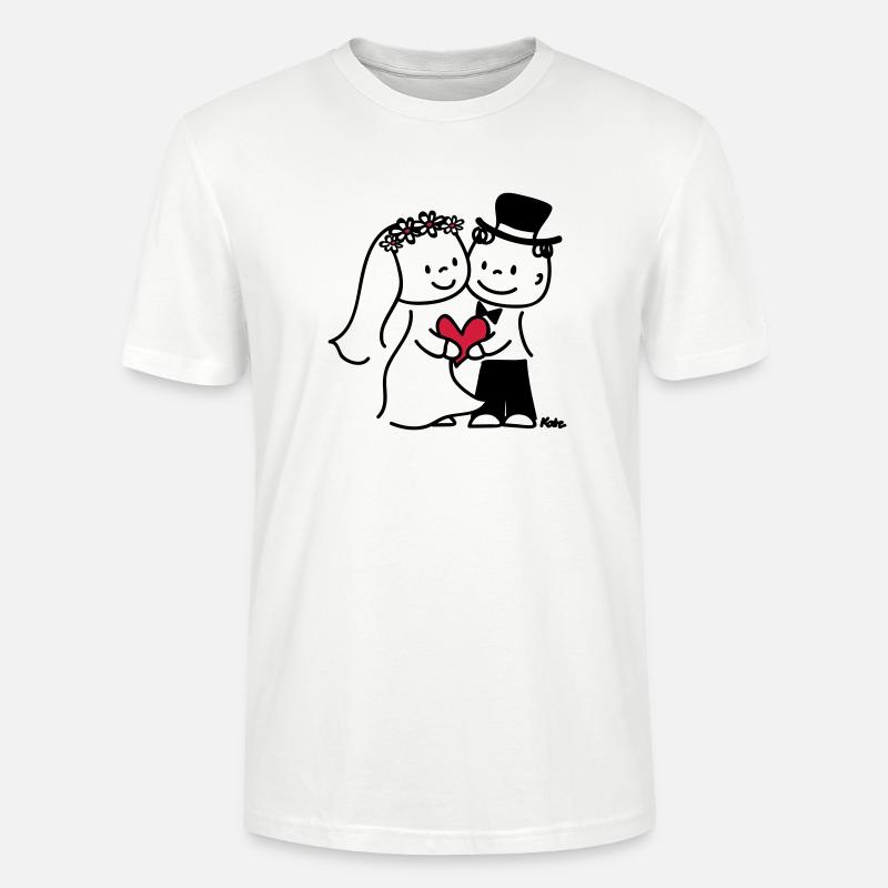 Brautpaar (c) - T-shirt bio CRAFTER Stanley Stella Unisexe - blanc
