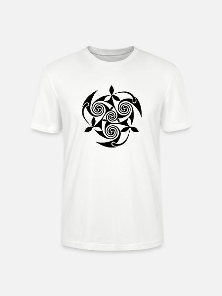 Spiralornament - Stanley/Stella CRAFTER Unisex Organic T-Shirt - white