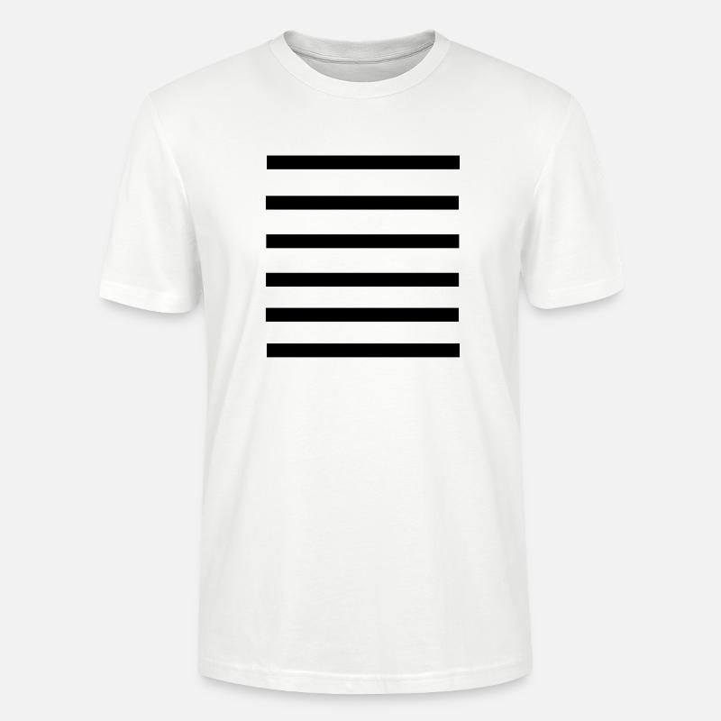 stripes_pattern_line - Stanley/Stella Unisex Bio-T-Shirt CRAFTER - Weiß