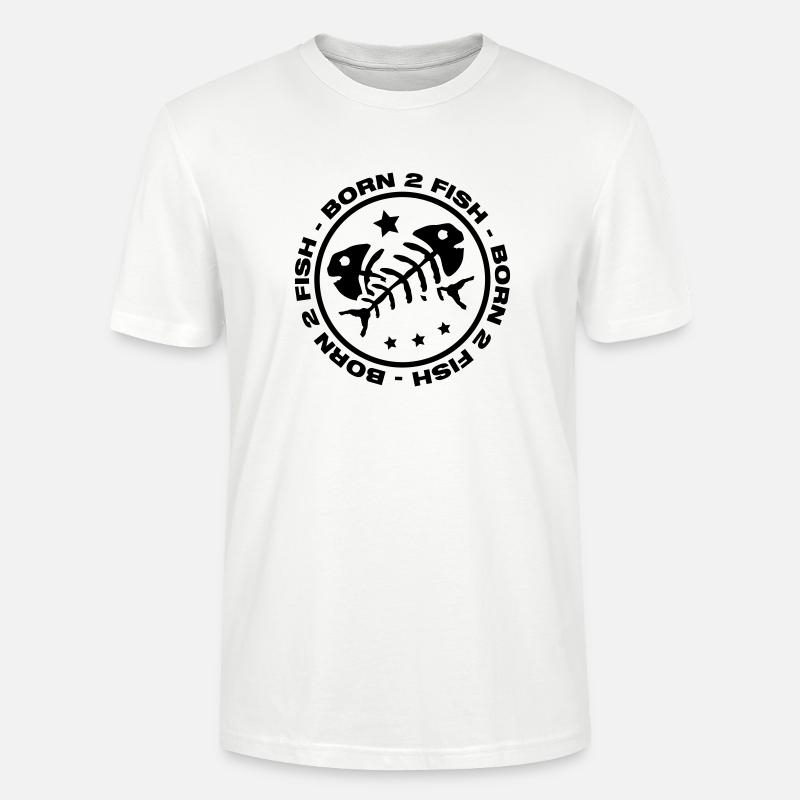 born_2_fish_aa1 - Stanley/Stella Unisex Bio-T-Shirt CRAFTER - Weiß