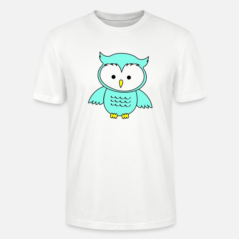 Eule - Stanley/Stella Unisex Bio-T-Shirt CRAFTER - Weiß