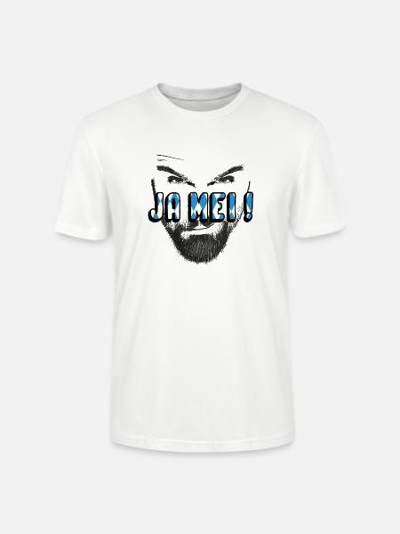 ja mei bayrisch dialekt - Stanley/Stella Unisex Bio-T-Shirt CRAFTER - Weiß