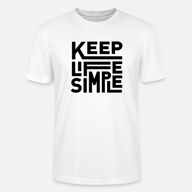 Keep Life Simple - Stanley/Stella Unisex Bio-T-Shirt CRAFTER - Weiß