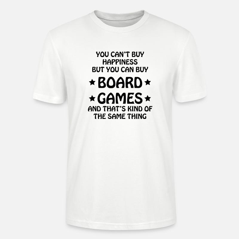 boardgame chess backgammon game night - Stanley/Stella Unisex Bio-T-Shirt CRAFTER - Weiß