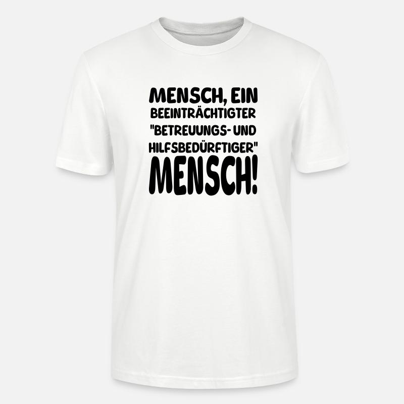 Mensch ein beeinträchtigter - Stanley/Stella Unisex Bio-T-Shirt CRAFTER - Weiß