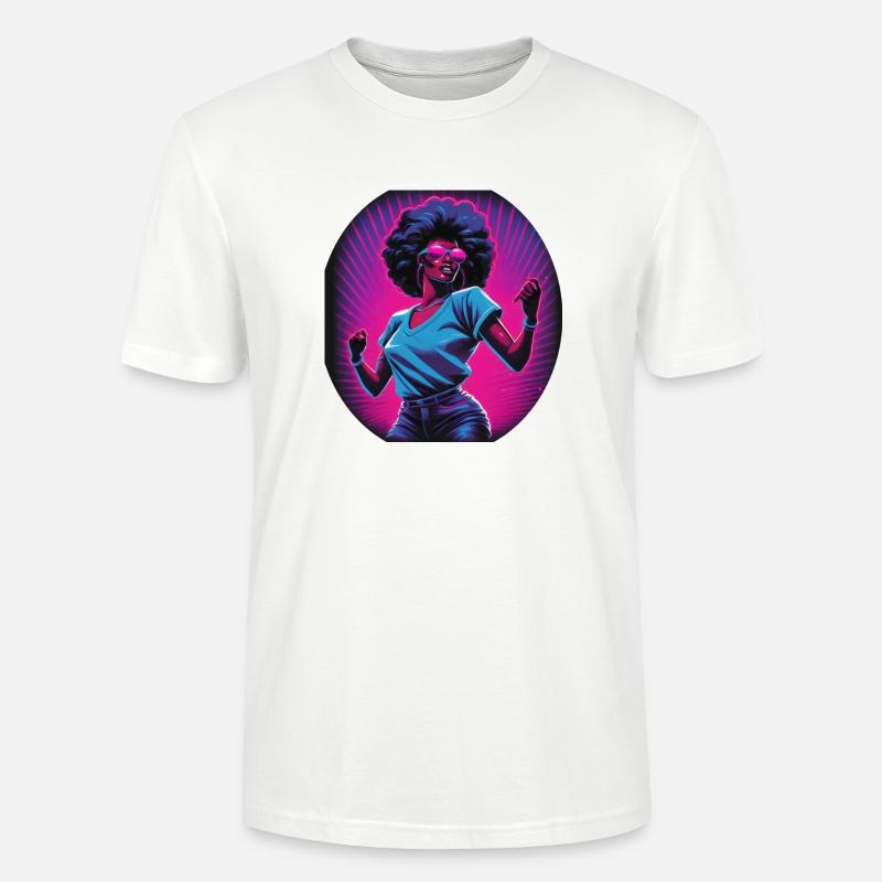 Feierndes Mädchen - Stanley/Stella Unisex Bio-T-Shirt CRAFTER - Weiß
