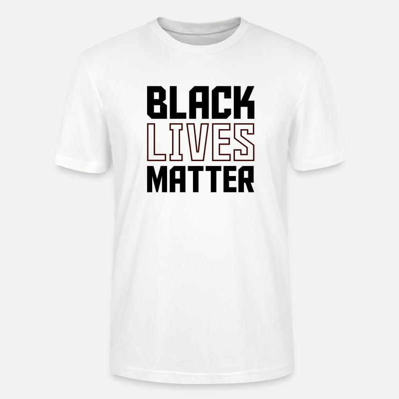 Black Lives - Stanley/Stella CRAFTER Unisex Organic T-Shirt - white