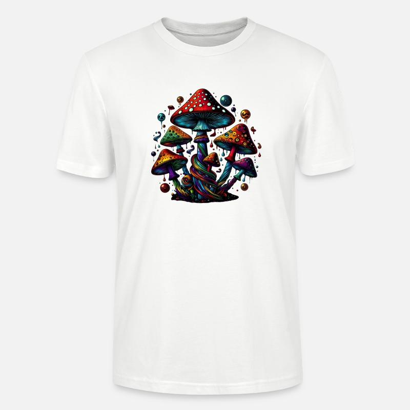 Psychedelic Mushroom Magic - Stanley/Stella Unisex Bio-T-Shirt CRAFTER - Weiß