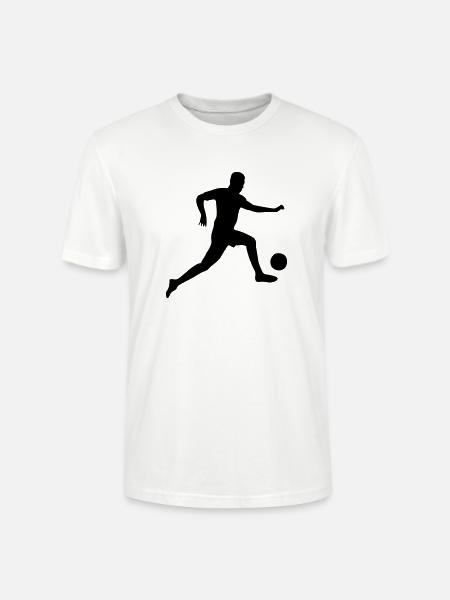 Voetballer - Stanley/Stella Uniseks bio-T-shirt CRAFTER - wit