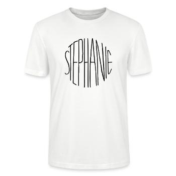 Stephanie - T-shirt bio CRAFTER Stanley Stella Unisexe - blanc - Devant - Alina (178cm) & Michal (187cm)