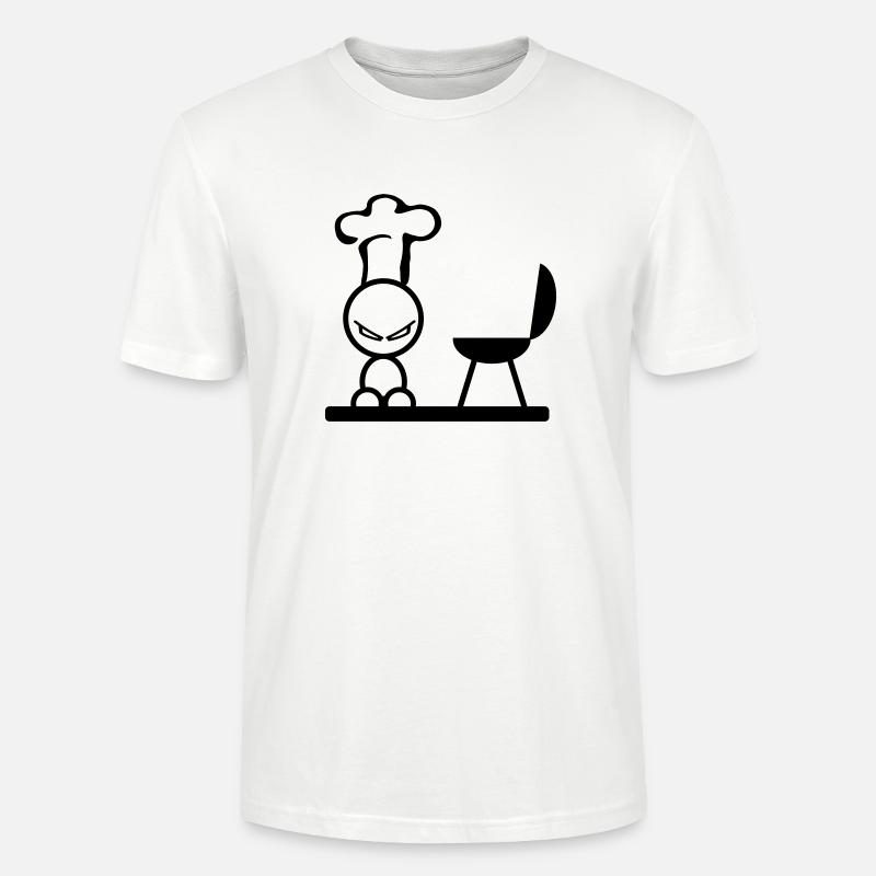 bbq - Stanley/Stella Unisex Bio-T-Shirt CRAFTER - Weiß