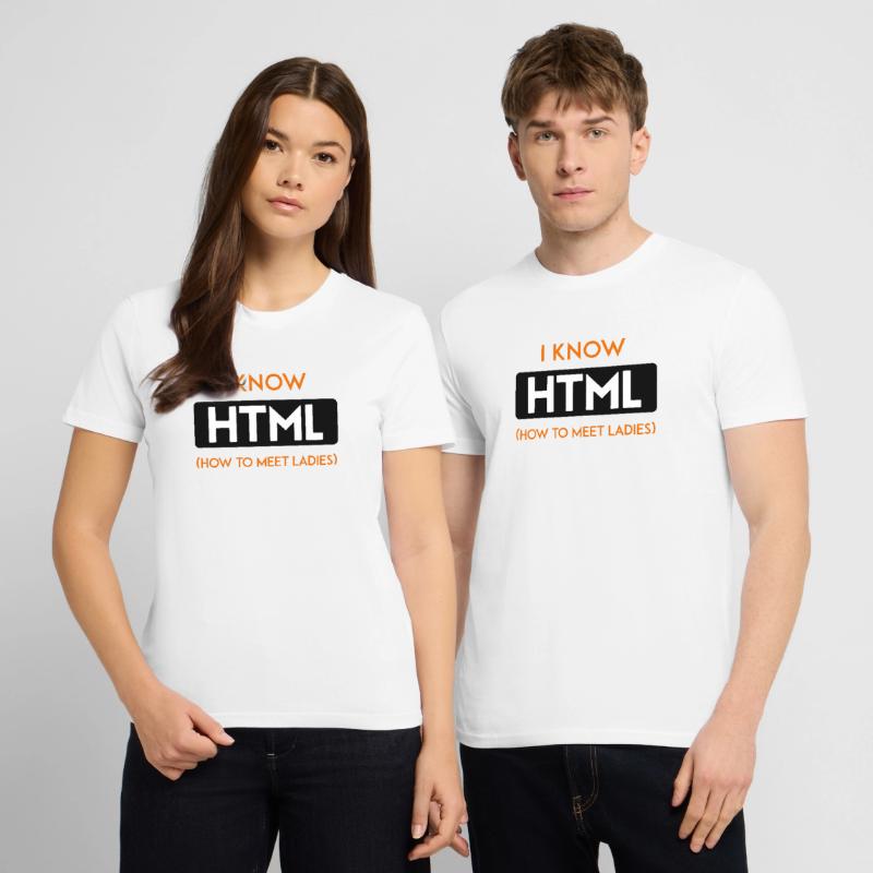 HTML web developer entwickler CSS Programmierer Stanley/Stella Unisex Bio-T-Shirt CRAFTER