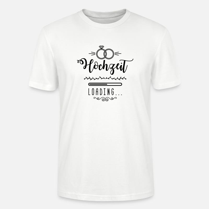 hochzeit loading ring wedding - Stanley/Stella Unisex Bio-T-Shirt CRAFTER - Weiß