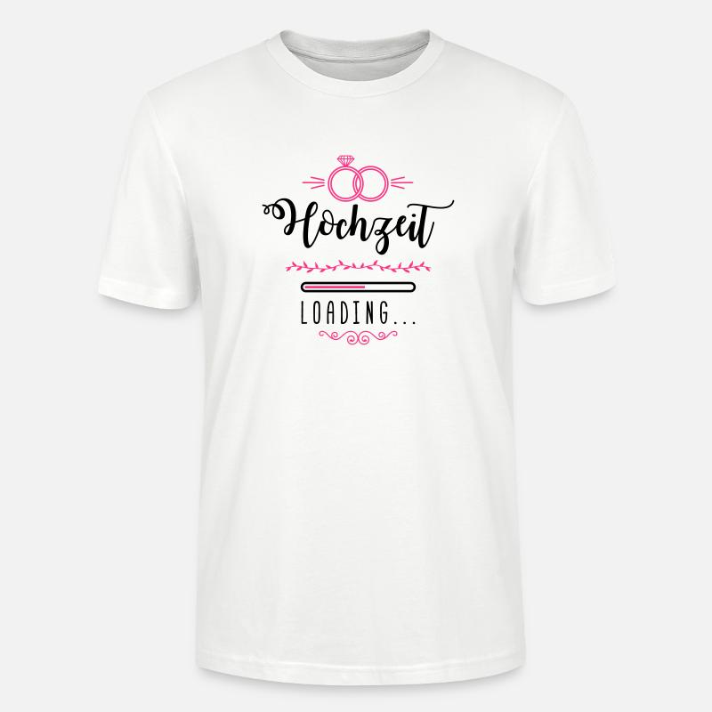 hochzeit loading ring - Stanley/Stella Unisex Bio-T-Shirt CRAFTER - Weiß