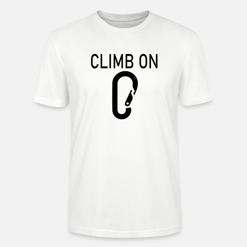 Bouldern Klettern Climbing - Stanley/Stella Unisex Bio-T-Shirt CRAFTER - Weiß