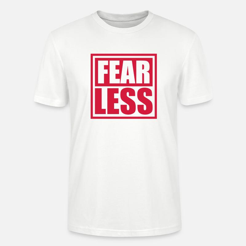 fearless Text Zitat Design - Stanley/Stella Unisex Bio-T-Shirt CRAFTER - Weiß