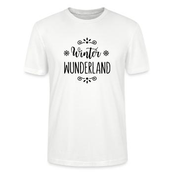 Winter Wunderland - Stanley/Stella Unisex Bio-T-Shirt CRAFTER - Weiß - Vorne - Alina (178cm) & Michal (187cm)