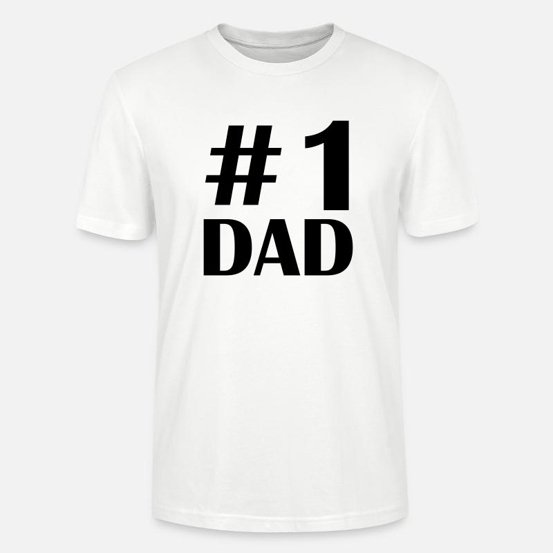 1 dad - Stanley/Stella Unisex Bio-T-Shirt CRAFTER - Weiß