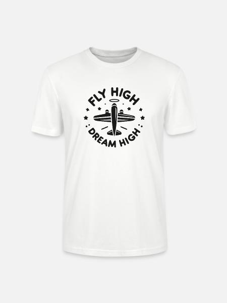 Fly High Dream High - Stanley/Stella CRAFTER Unisex Organic T-Shirt - white
