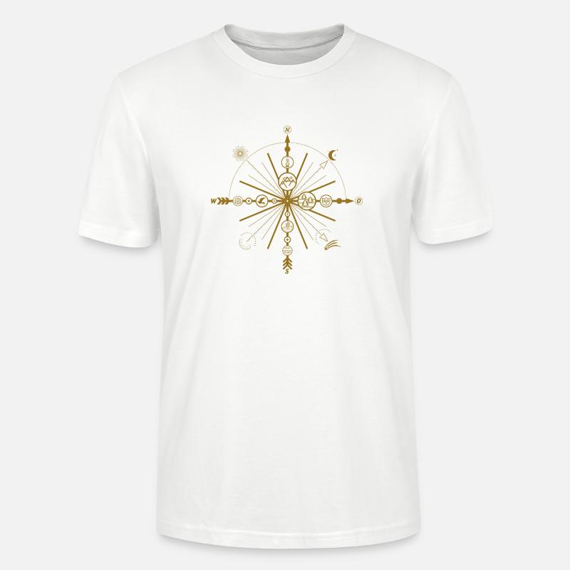 Pfeile (Kompass) 01 - Stanley/Stella Unisex Bio-T-Shirt CRAFTER - Weiß