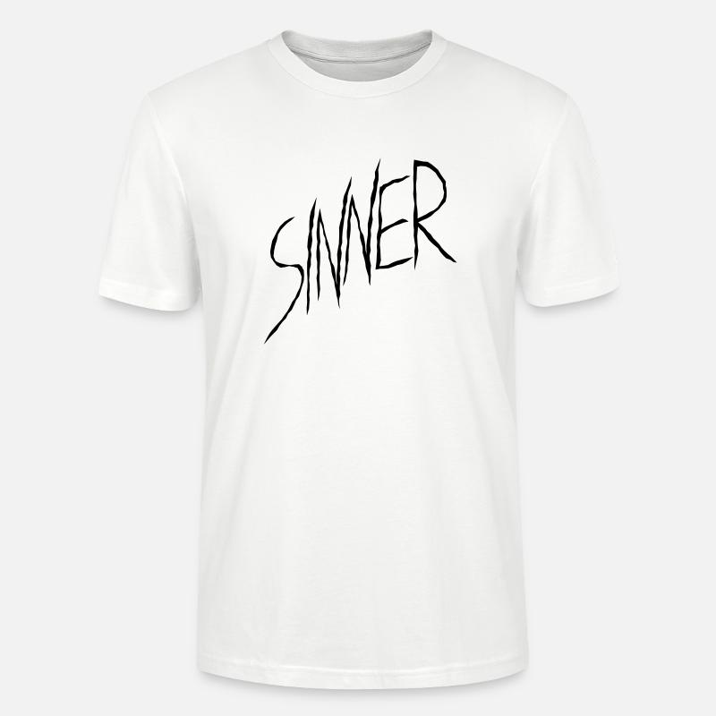 Sinner Text Design - Stanley/Stella Unisex Bio-T-Shirt CRAFTER - Weiß