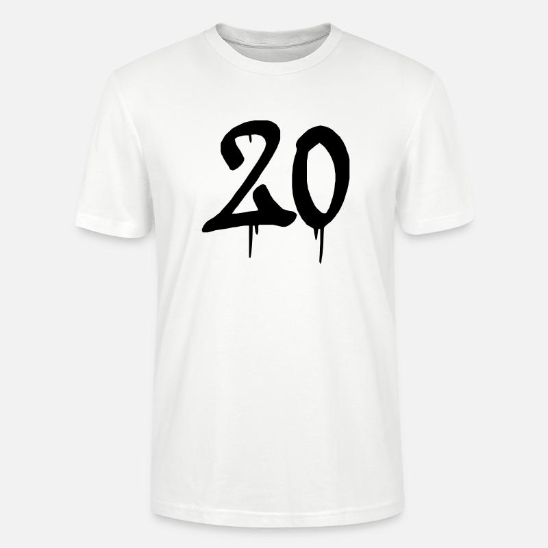20 graffiti - T-shirt bio CRAFTER Stanley Stella Unisexe - blanc