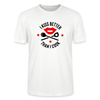 Cook - Stanley/Stella CRAFTER Unisex Organic T-Shirt - white - Front - Alina (178cm) & Michal (187cm)