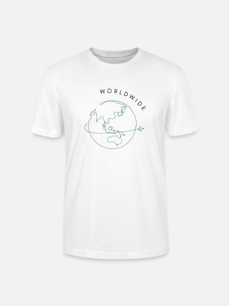 Weltweit reisen - Stanley/Stella Unisex Bio-T-Shirt CRAFTER - Weiß