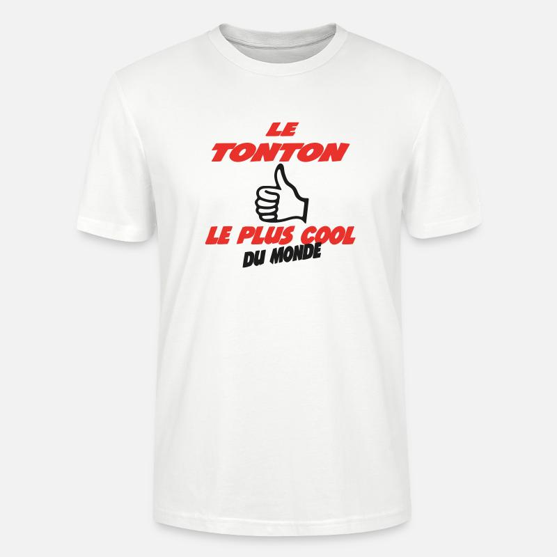DER COOLSTE ONKEL DER WELT - Stanley/Stella Unisex Bio-T-Shirt CRAFTER - Weiß