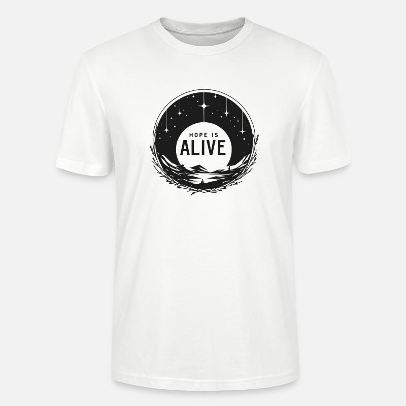 Hope is Alive - Stanley/Stella CRAFTER Unisex Organic T-Shirt - white