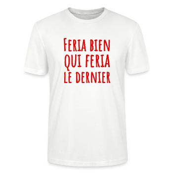 Humour Fair - Stanley/Stella CRAFTER Unisex Organic T-Shirt - white - Front - Alina (178cm) & Michal (187cm)