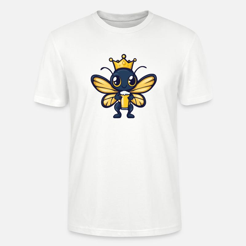 Libelle Bier Lustig - Stanley/Stella Unisex Bio-T-Shirt CRAFTER - Weiß