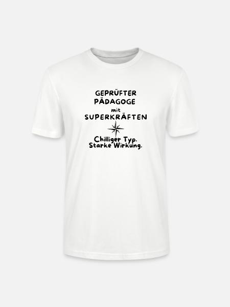 Erzieher:in Geschenk Abschied & Dankeschön - Stanley/Stella Unisex Bio-T-Shirt CRAFTER - Weiß