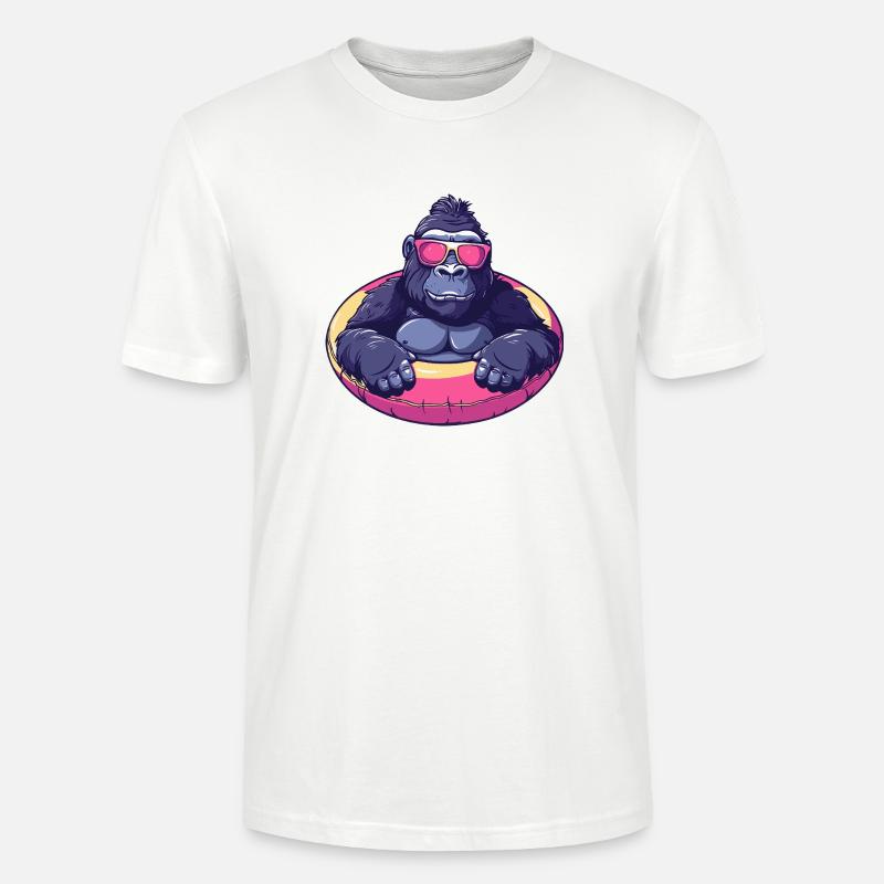 Gorilla Comic Cool - Stanley/Stella Unisex Bio-T-Shirt CRAFTER - Weiß