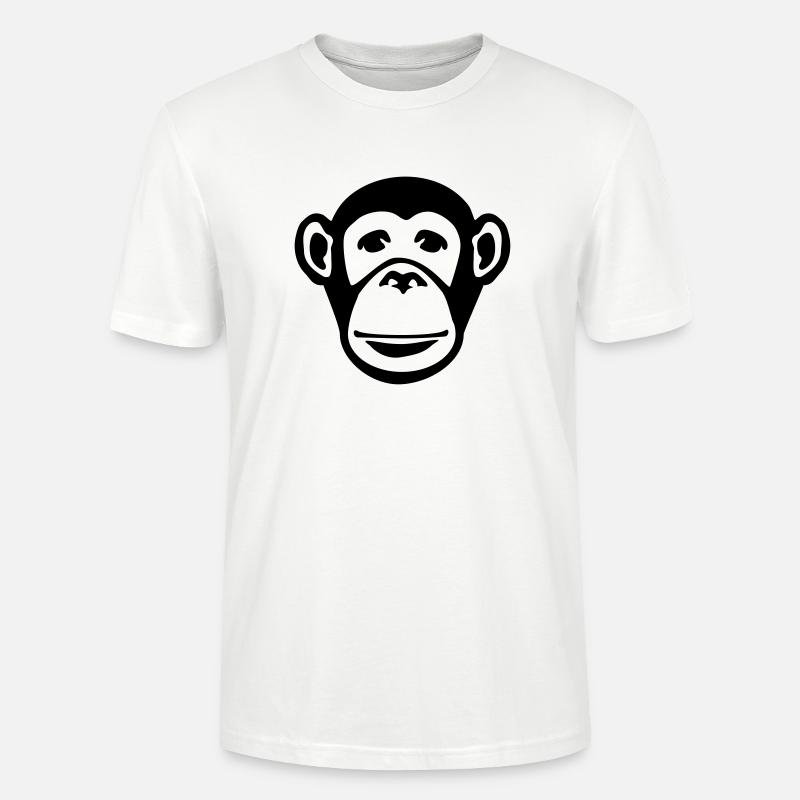 monkey_face_f1 - T-shirt bio CRAFTER Stanley Stella Unisexe - blanc