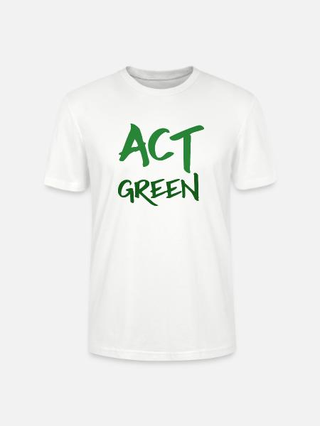Act Green - Ecology Act Green - Stanley/Stella CRAFTER Unisex Organic T-Shirt - white