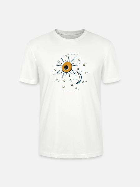 Sonne, Mond und Sterne - Stanley/Stella Unisex Bio-T-Shirt CRAFTER - Weiß