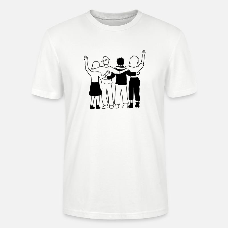 Équipe 4 Amis - T-shirt bio CRAFTER Stanley Stella Unisexe - blanc