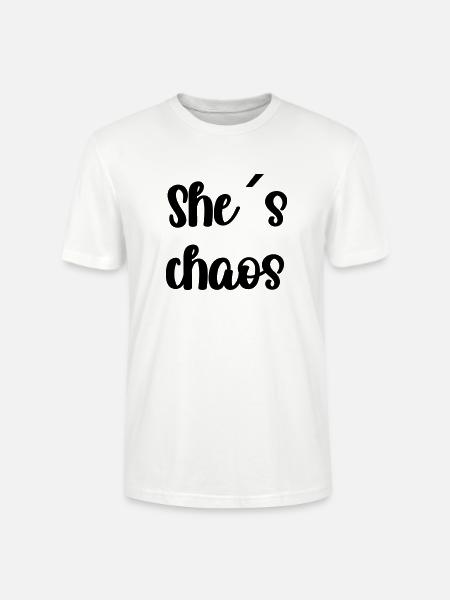 She s´chaos - Stanley/Stella Unisex Bio-T-Shirt CRAFTER - Weiß