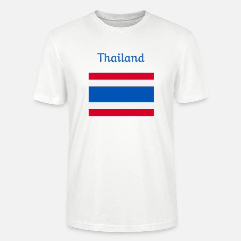 Drapeau de la Thaïlande - T-shirt bio CRAFTER Stanley Stella Unisexe - blanc