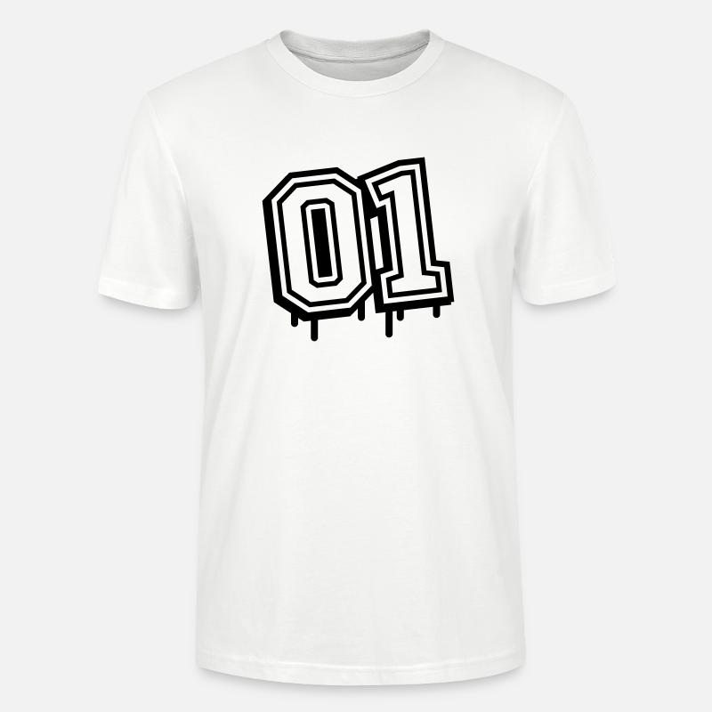 01 eins nummer - Stanley/Stella Unisex Bio-T-Shirt CRAFTER - Weiß